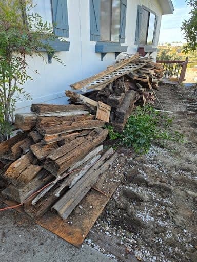 Junk removal Santee CA - wood debris, outdoor equipment, and yard waste hauling
